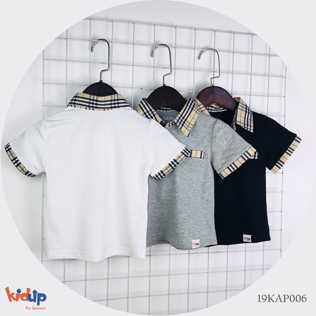 SALE SHOCK Áo polo phối kẻ cotton Kidup cao cấp | BigBuy360 - bigbuy360.vn