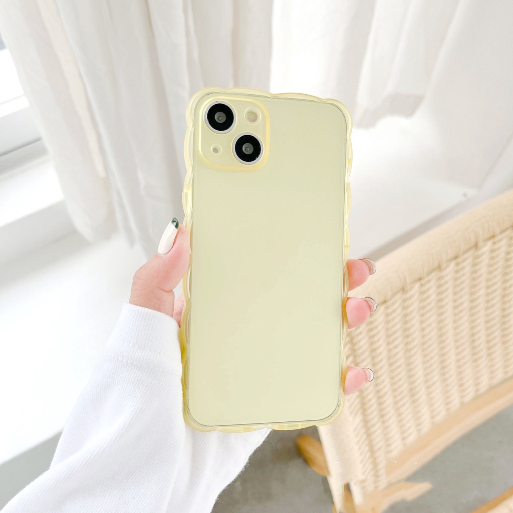 Ốp lưng iphone trơn dẻo viền lượn sóng bảo vệ camera 6/6plus/6s/6splus/7/7plus/8/8plus/x/xs/11/12/13/14/pro/max/promax
