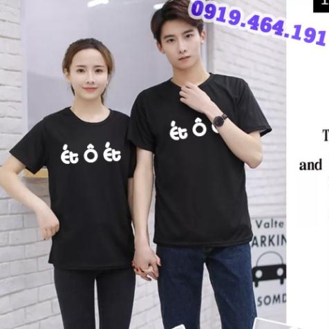 Áo thun ét ô ét họa tiết đơn giản, áo et o et, áo thun sos, áo thun nam nữ hàn quốc trend 2022, vài cotton DÀY-MỊN-MÁT