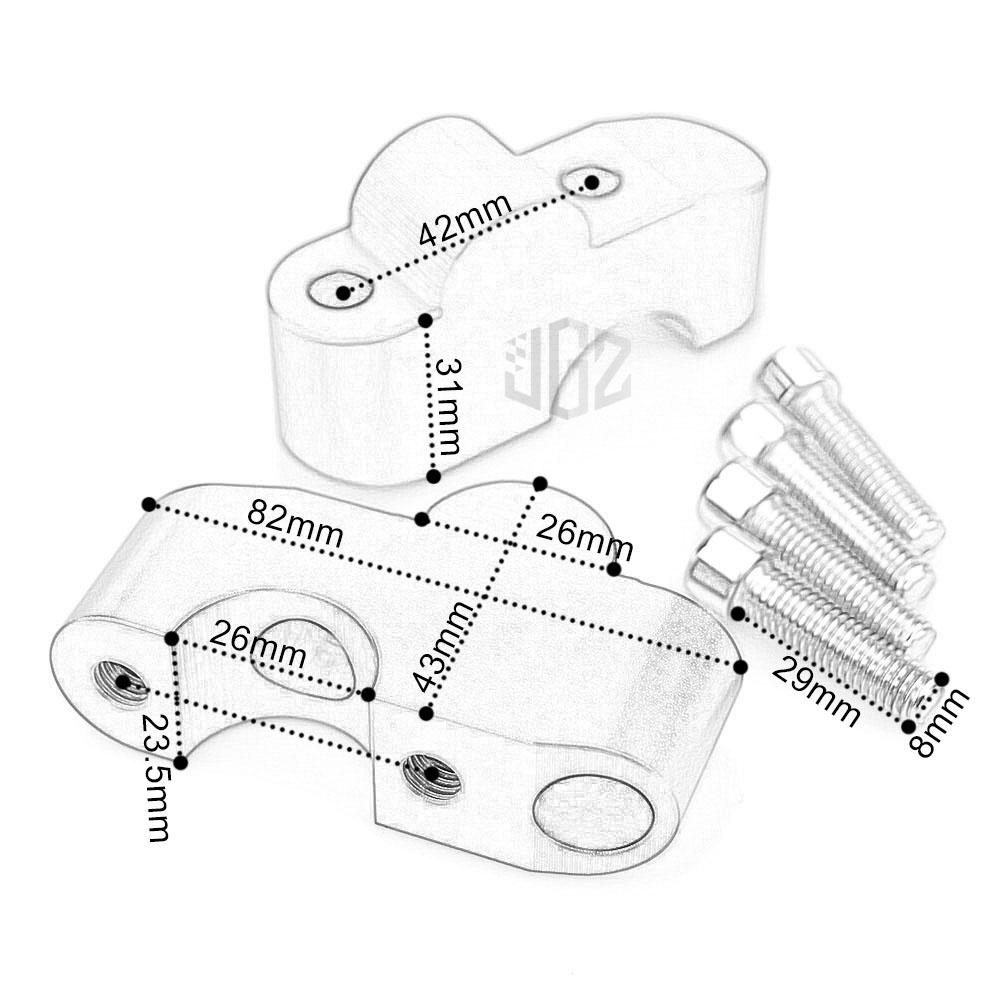 Phụ Kiện Kẹp Nâng Tay Cầm CNC Cho Husqvarna Svartpilen 401 250 200 Vitpilen 250 401