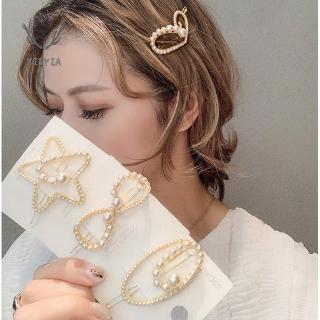 Kẹp tóc hình mặt trăng chất liệu hợp kim xy1