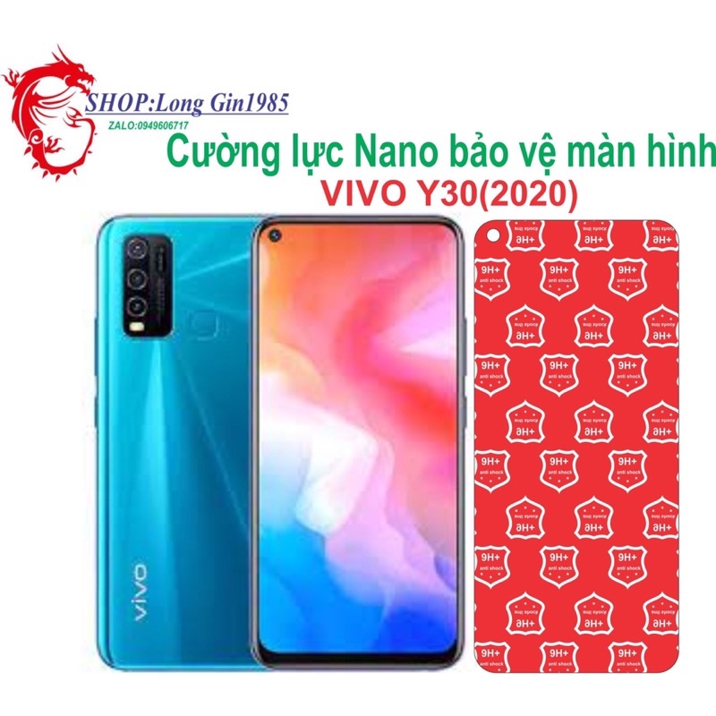 Vivo Y30 2020 Cường lực Nano chống va đập chống trầy xước tốt
