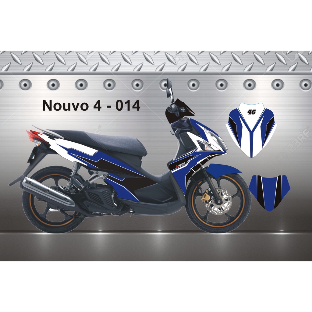 Các Mẫu Tem Trùm Nouvo LX Xanh Đen Trắng