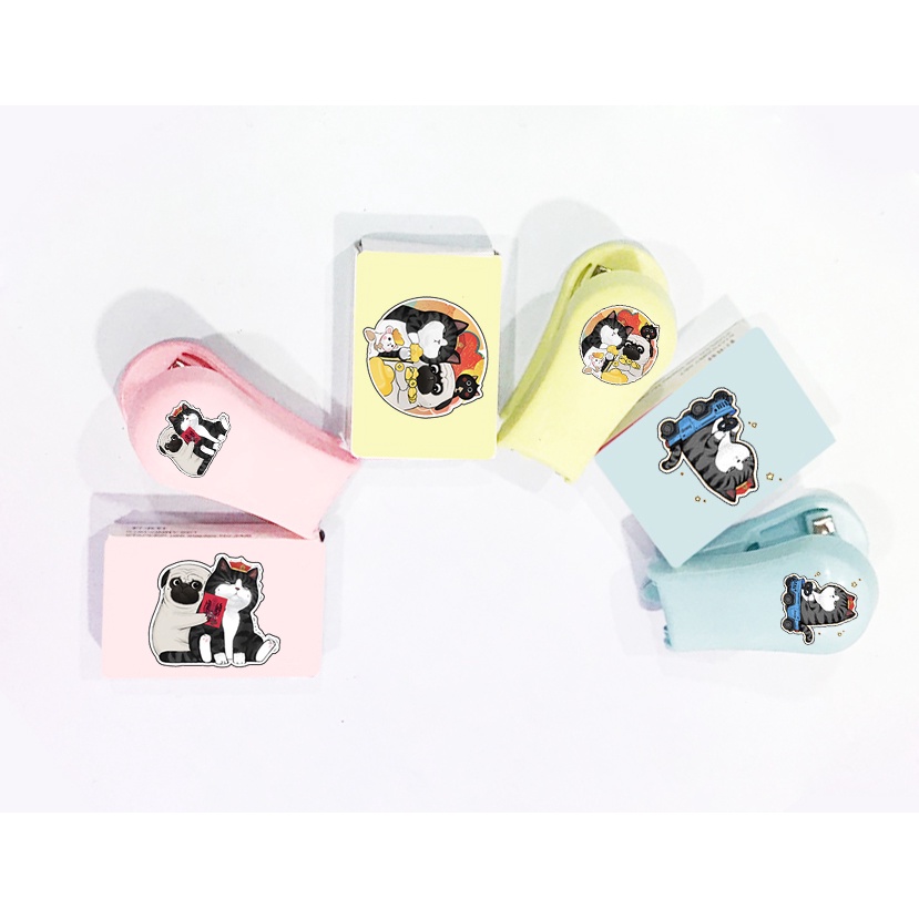 Bộ giập ghim ba anh em gấu BGGI4 bear cute molang pusheen gấu brown tonton bé đào khủng long hoàng đế mèo capoo