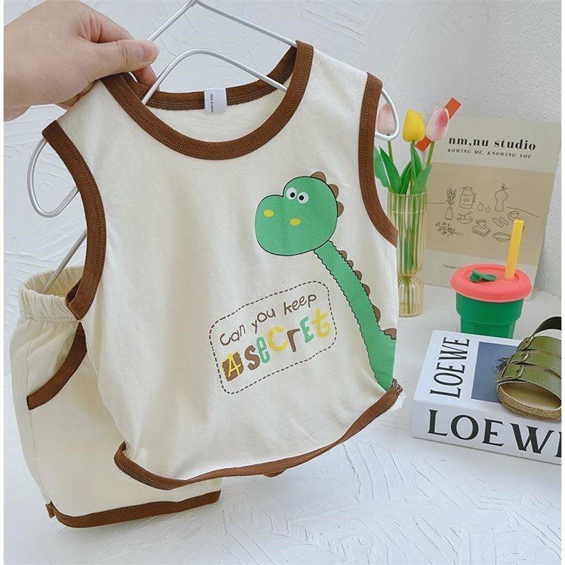 Set bộ ba lỗ Minky mom chất thun lạnh cao cấp cho bé trai ngay hè 6-16kg