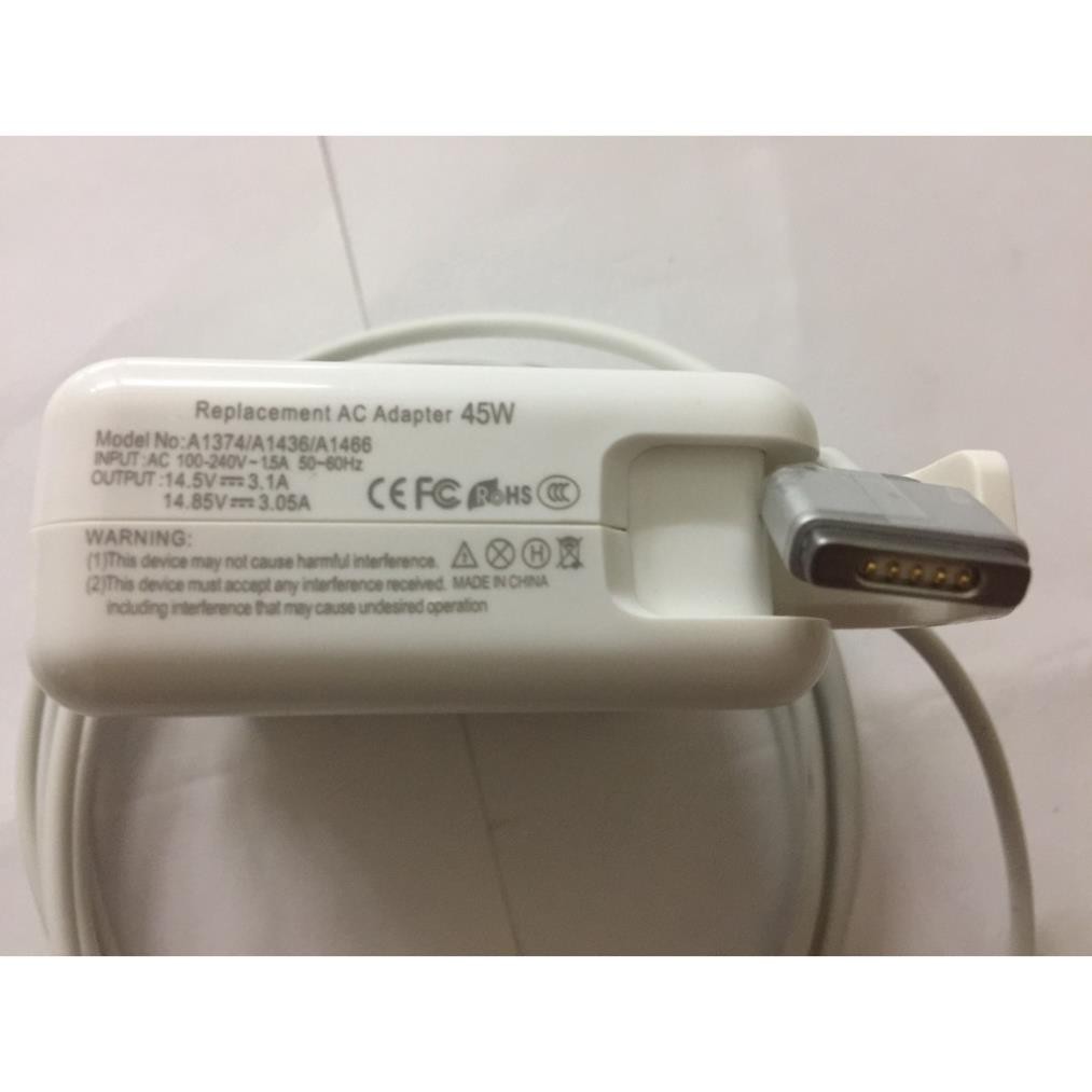 [BH12THÁNG] Sạc Macbook Air 14.85V-3.05A- 45W- magsafe 2