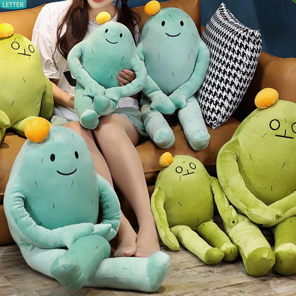 Gối Nhồi Bông Mềm Mại Hình Xương Rồng Nhiều Màu Dễ Thương