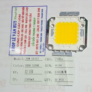 Chíp led 50w-7.4v - 8.4v siêu sáng cob