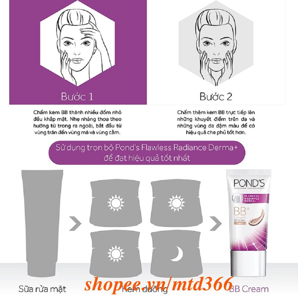 Kem Bb Ponds 25g Flawless Radiance Derma+