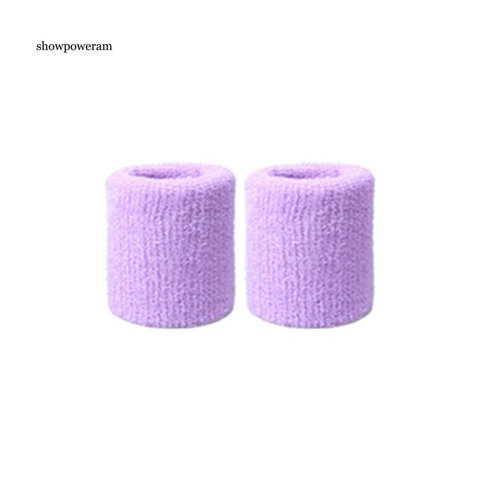 Set 2 Băng Quấn Bảo Vệ Cổ Tay Thấm Hút Mồ Hôi Khi Chơi Thể Thao