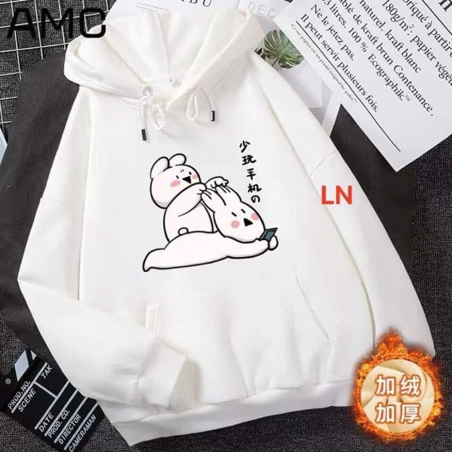 Áo hooide hai con thỏ 5D  LN12 | BigBuy360 - bigbuy360.vn