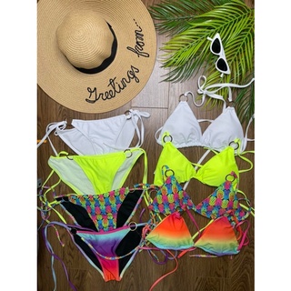 Đồ bơi- bikini 2 mảnh khuyên tròn cạp thấp