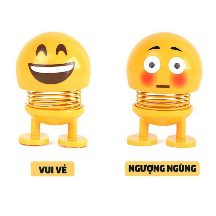 Đồ chơi cho bé 🌿GIÁ SỐC 🌿 Thú nhún emoji lò xo lắc đầu hình biểu tượng cảm xúc đáng yêu SP001635