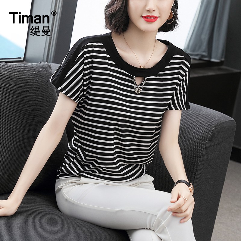 [Mã FACBGO245 giảm 10K đơn bất kì] Áo Thun Cotton Tay Lững Thời Trang Cho Nữ Trung Niên