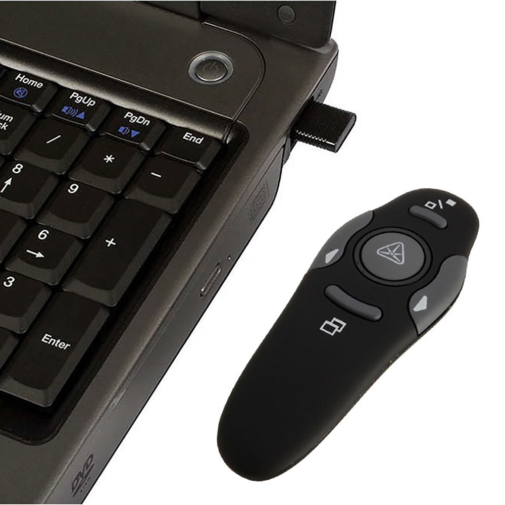 Bút Laser Đỏ Không Dây 2.4Ghz Kèm Remote Điều Khiển