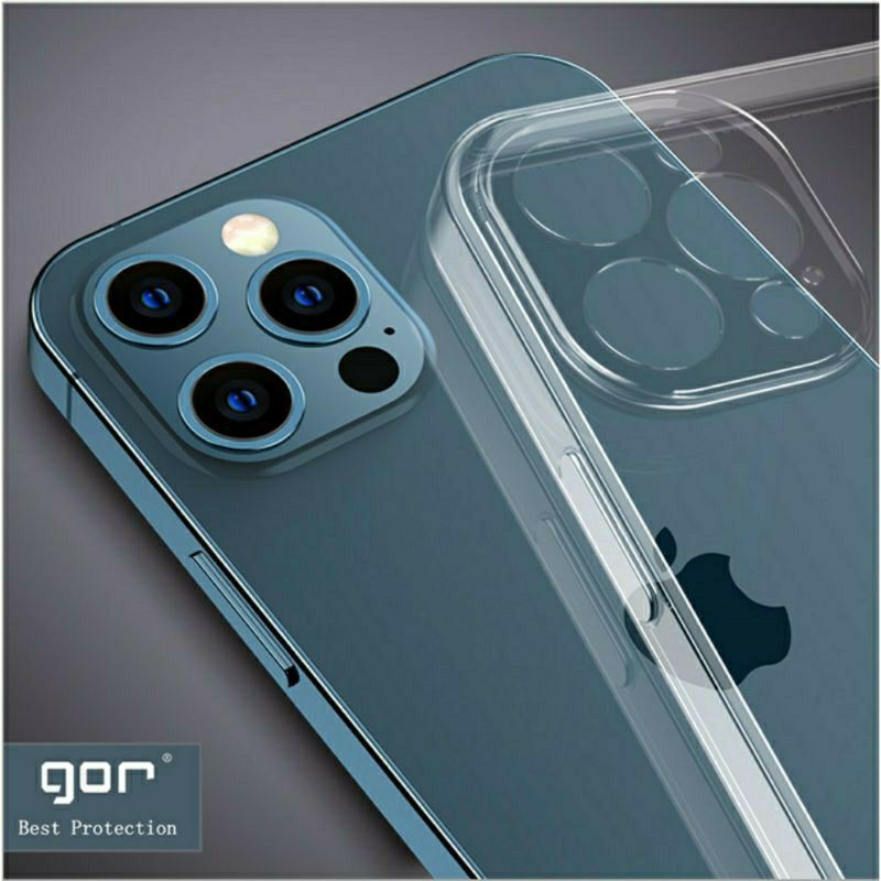 Ốp lưng dẻo Gor iPhone 13, 12 Mini, 12 Pro, 12 Pro Max, 11, 11 Pro, 11 Pro Max/ Xs Max/ XR 7 SE trong suốt bảo vệ camera