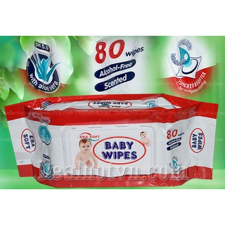 {XẢ KHO 3 NGÀY }COMBO 10 BỊCH KHĂN GIẤY ƯỚT BABY WIPES