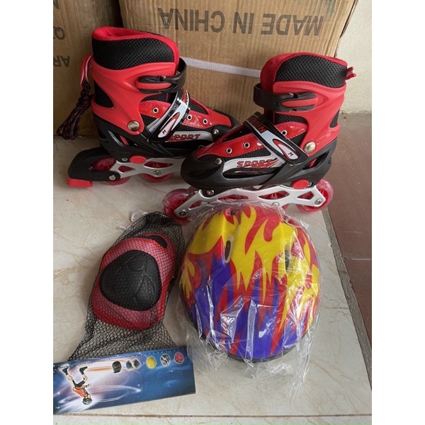 Giày Trượt Patin Phát Sáng Sport Trẻ Em - Batin Người Lớn QF Thế Hệ Mới