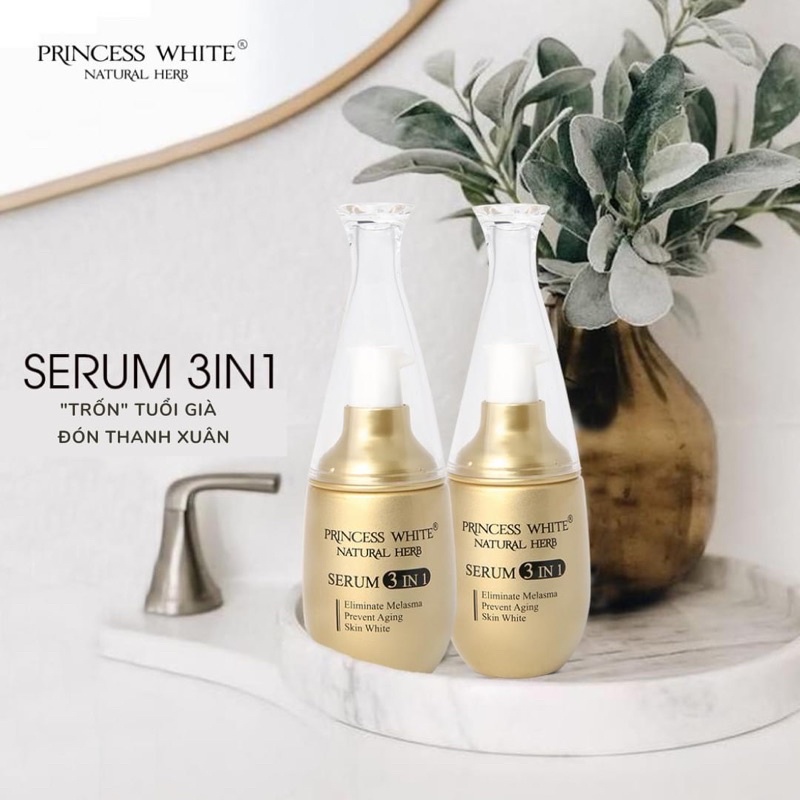 SERUM 3in1 SIÊU DƯỠNG CHỐNG LẴO HÓA PRINCESS WHITE CHÍNH H