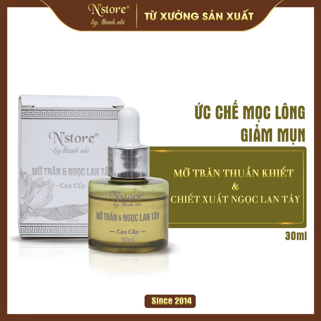 Mỡ Trăn Ngọc Lan Tây N'store triệt lông mặt, nách, bikini, tay chân,...dưỡng da, chấm mụn 30ml | BigBuy360 - bigbuy360.vn