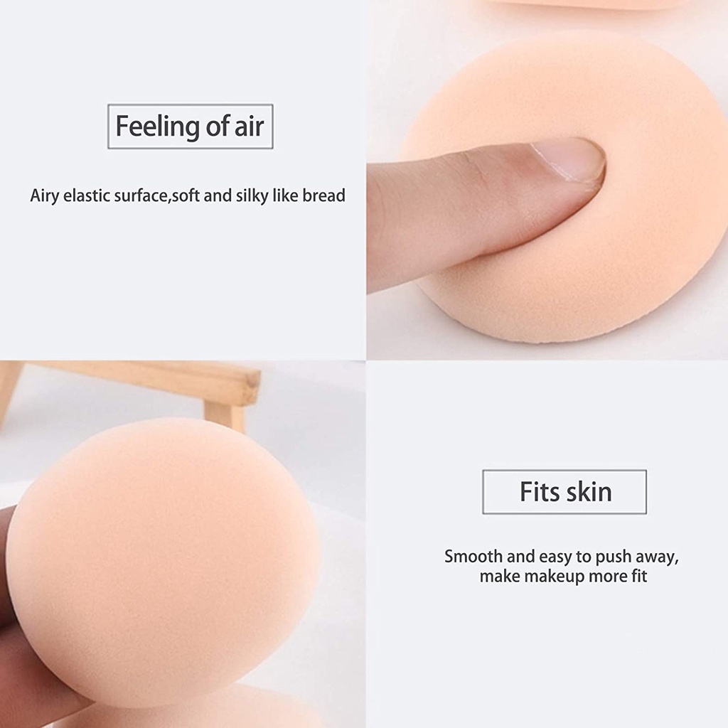 [Hàng mới về] Mút đánh phấn cotton màu kẹo siêu mềm