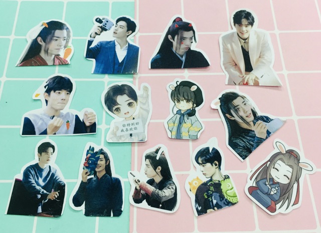 20-50 Sticker tiêu chiến , Sticker vương nhất bát bóc dán