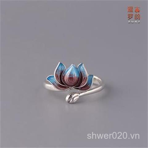 Nhẫn Hình Hoa Sen Bằng Bạc S925Sterling NoBrandFemaleSilver