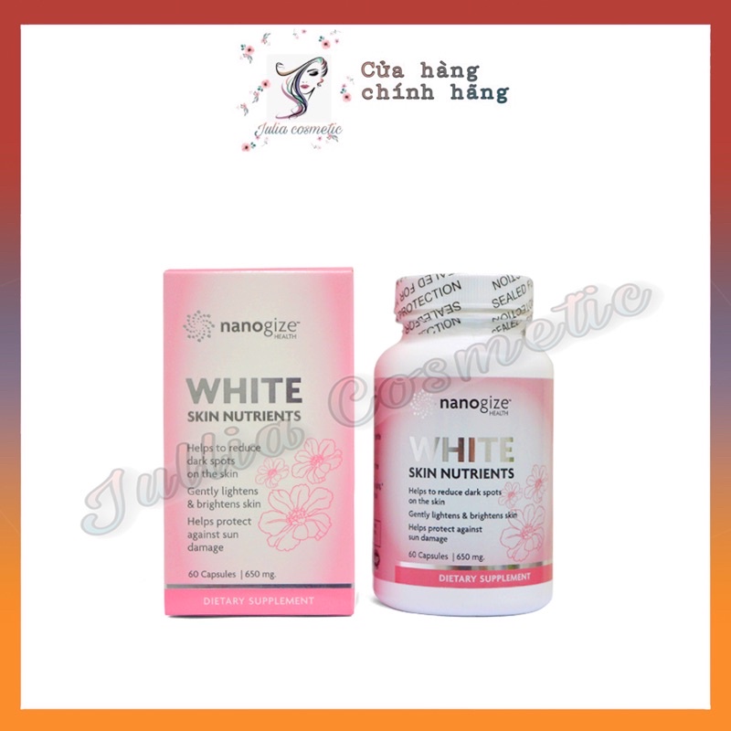 Viên uống trắng da nanogize Health White Skin Nutrients - 60v