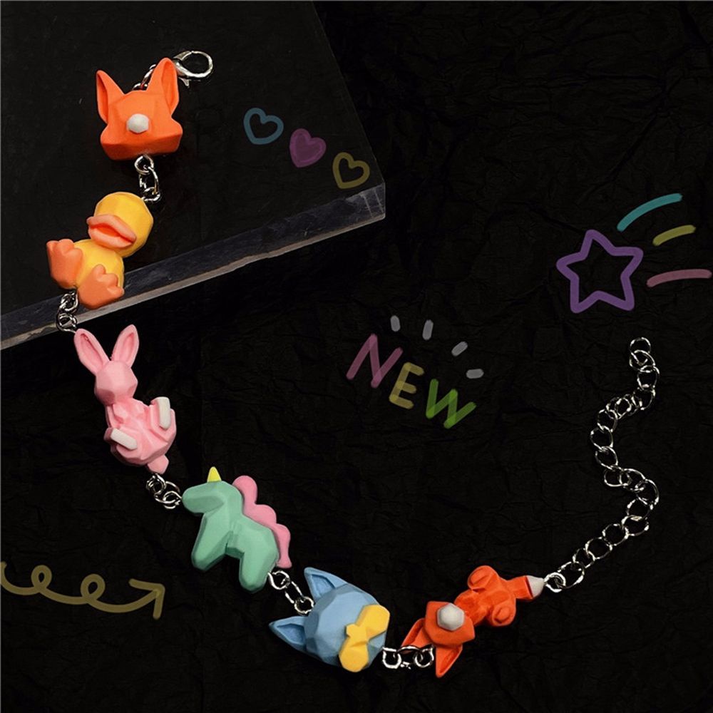 Vòng Tay Họa Tiết Hoạt Hình Kỳ Lân / Thỏ Phong Cách Harajuku Hàn Quốc Thời Trang Cho Nữ