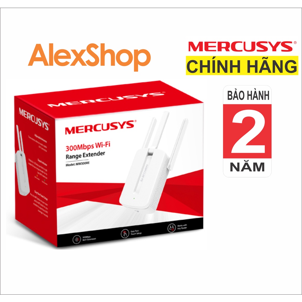 [Chính Hãng] Bộ Mở Rộng Sóng Mercusys MW300Re Băng Thông 300M