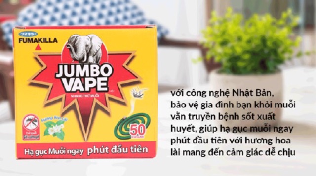 Nhang Trừ Muỗi Jumbo Vape 10 Khoanh