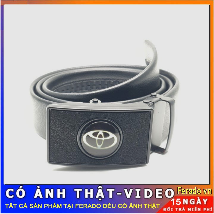 Dây thắt lưng nam màu đen da bò thời trang