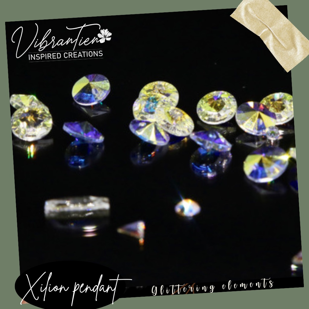 Pha lê Swarovski hạt dĩa 6mm