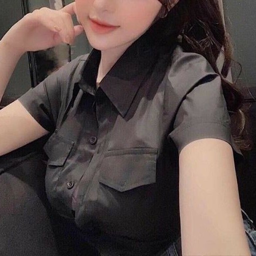 [Mã FAMAYWA giảm 10K đơn 50K] Áo sơ mi phối 2 túi trước sang chảnh😘 | BigBuy360 - bigbuy360.vn