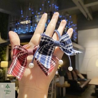 Cột tóc nơ phối vải voan thanh lịch