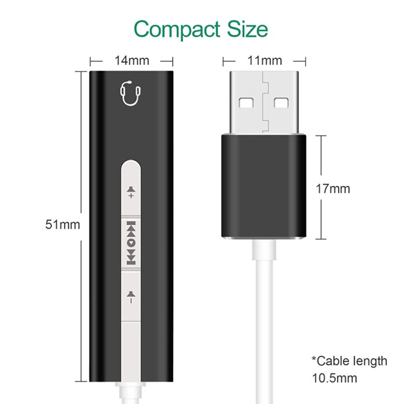 Cáp Chuyển Đổi Usb Sang Tai Nghe 3.5mm