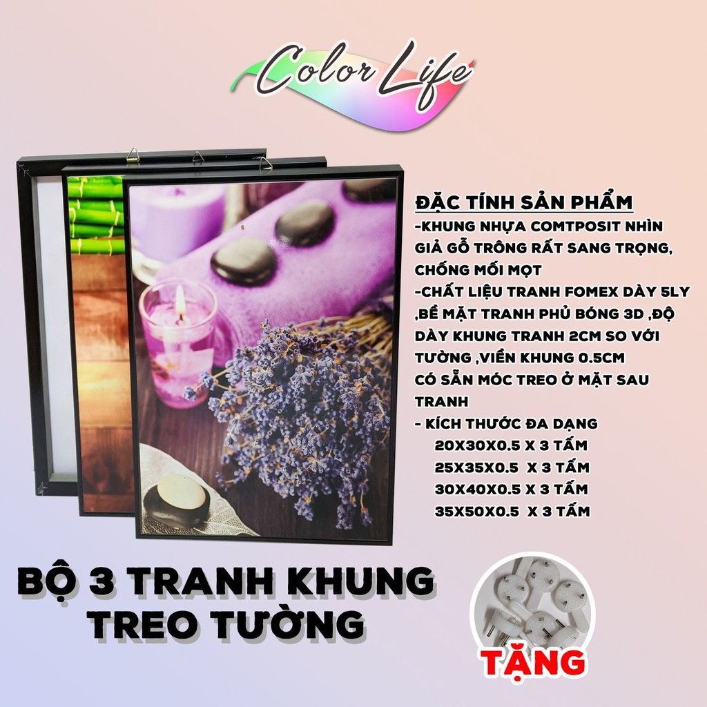 DECOR SPA TRANH SPA DÁN TƯỜNG SIÊU ĐẸP GIÁ XƯỞNG A32 COLORLIFE | BigBuy360 - bigbuy360.vn