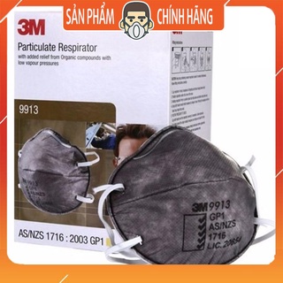 Khẩu trang 3M 9913 GP1 than hoạt tính lọc bụi và hơi hữu cơ phòng độc