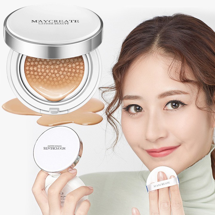 Phấn Nước Cushion BB Cream Maycreate Chống Nắng Dưỡng Ẩm Che Khuyết Điểm