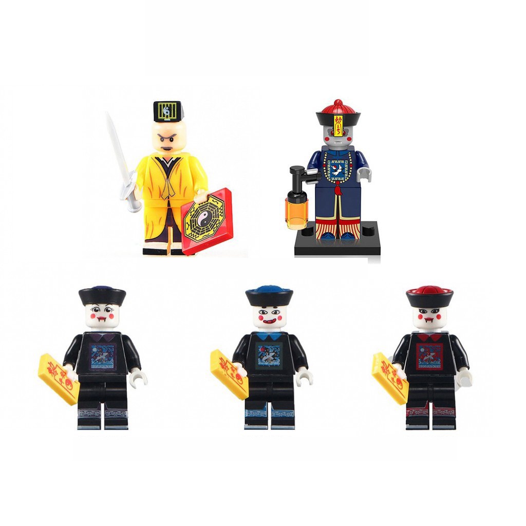 Bộ 5 nhân vật minifigures thầy pháp và cương thi TPCT1