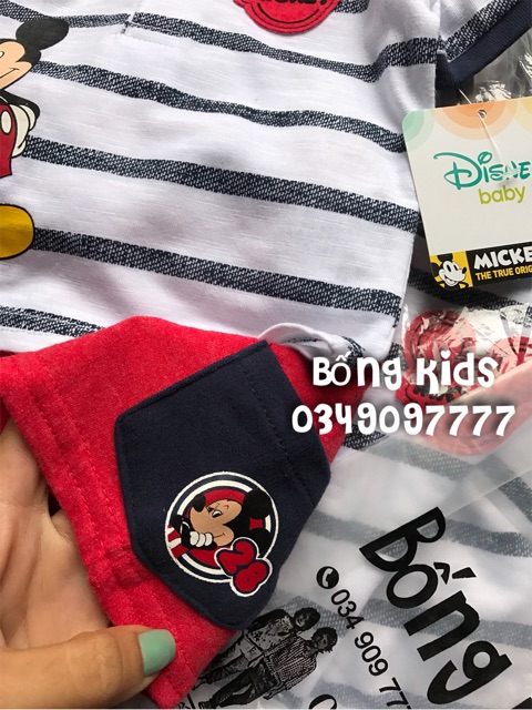 Bộ Hè Bé Trai Mickey Bóng Chày