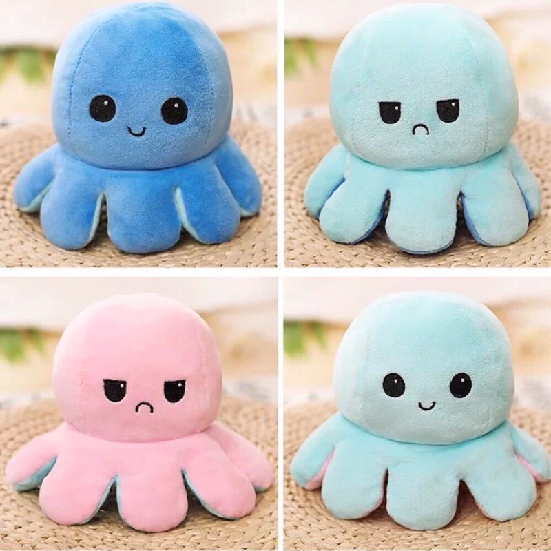 Bạch tuột cảm xúc có 2 mặt cảm xúc- gấu nhồi bông siêu dễ thương