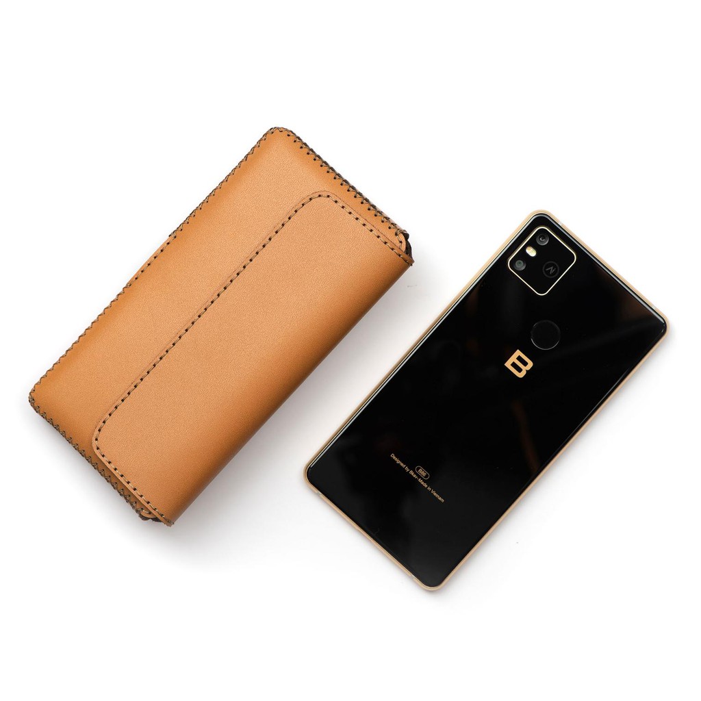 BAO DA ĐEO LƯNG BPHONE B86/B86S - Chính hãng Khắc Tên, chất liệu da bò
