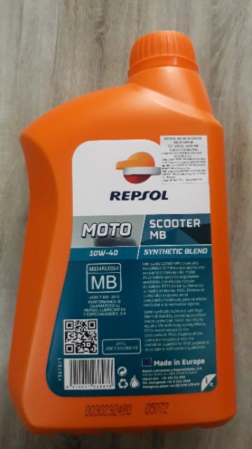 Dầu nhớt bán tổng hợp cao cấp xe tay ga Repsol Moto Scooter MB 10W-40