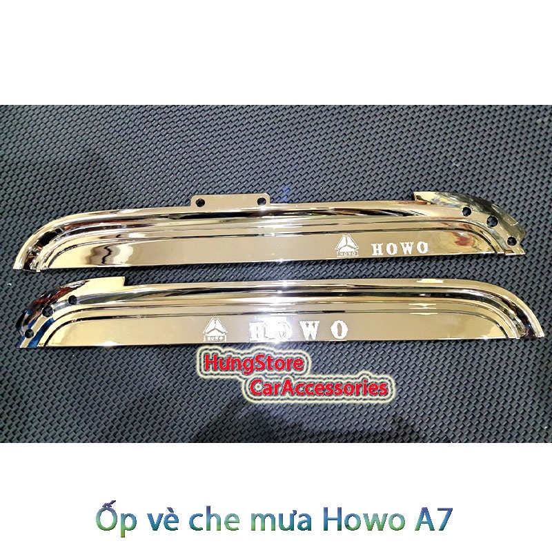 Bộ vè che mưa Howo A7 dễ lắp đặt,hàng siêu bền, bộ 2 cái