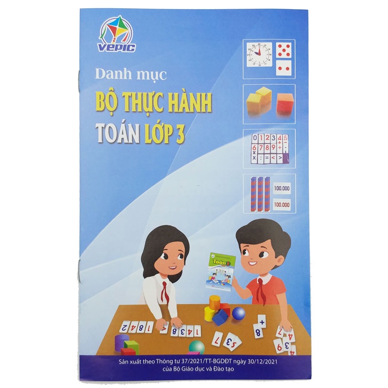 Bộ 2 Hộp Thực Hành Toán Lớp 3 Dùng Cho Học Sinh