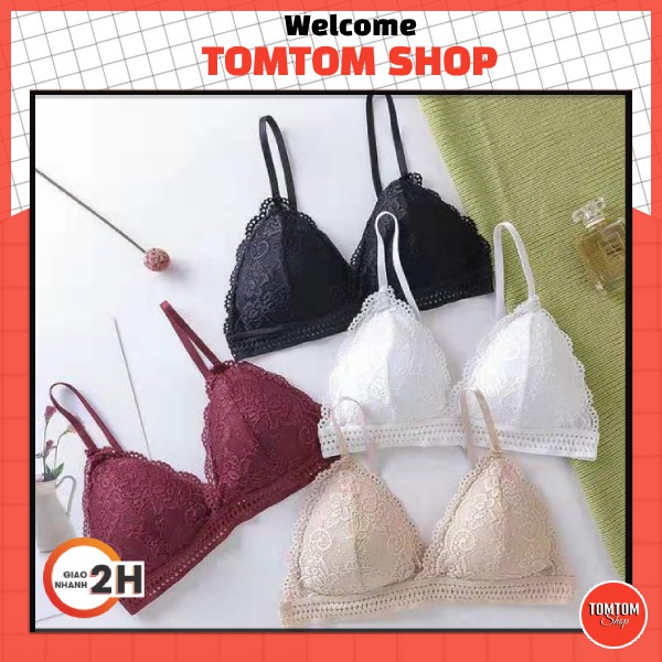 Áo lót ren bralette không gọng nâng ngực AL01