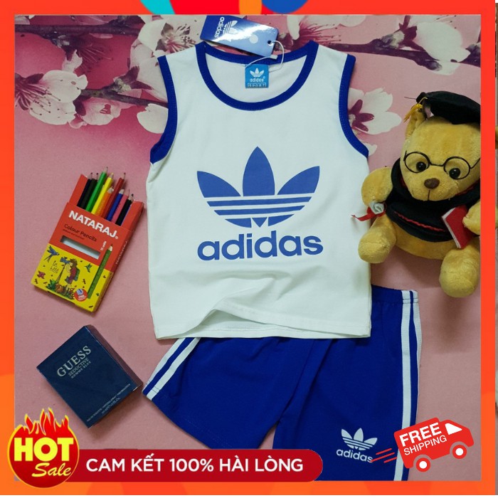 [Chính Hãng Adidas]Đồ Bộ Bé Trai Thể Thao 3 Lỗ Siêu Mịn Đẹp Size 8kg-25kg