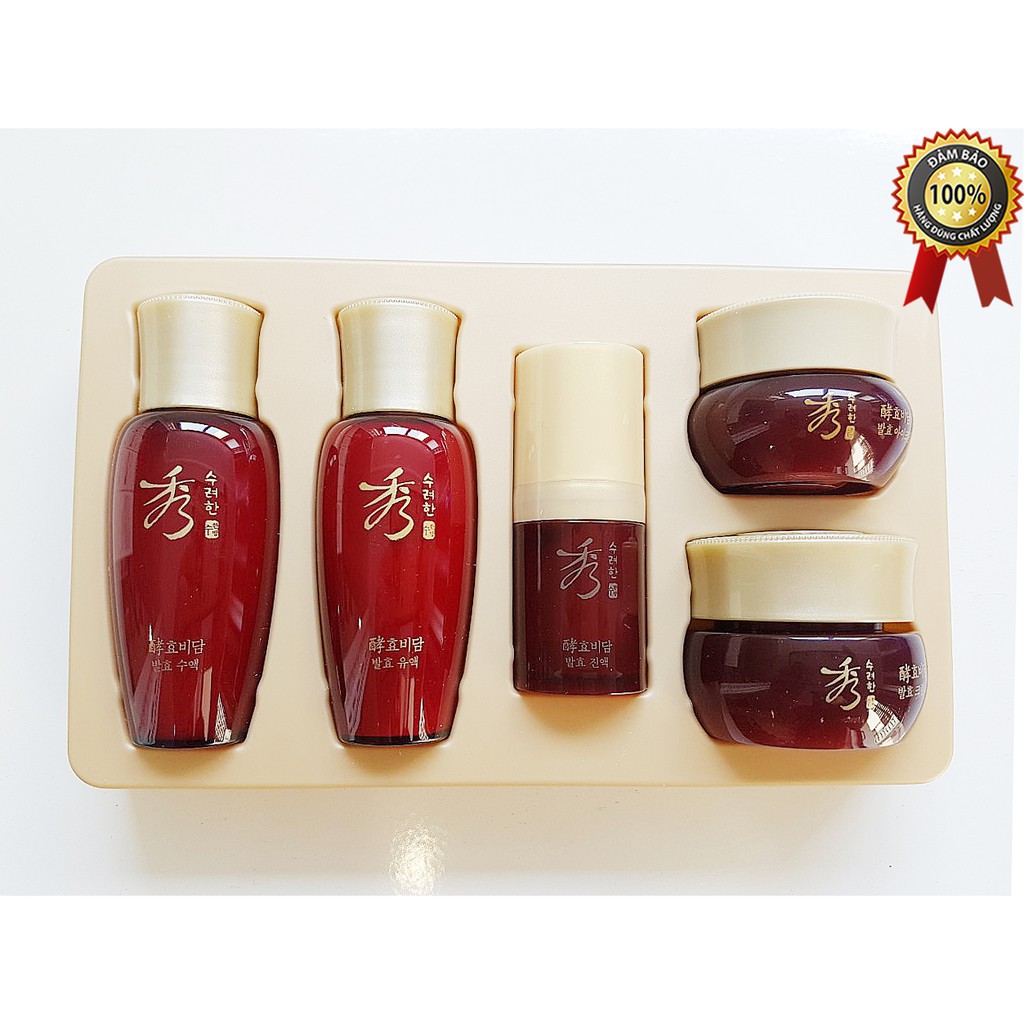 Bộ dưỡng da Mini chiết xuất Nhân Sâm Sooryehan Hyobidam Fermented Gift Set