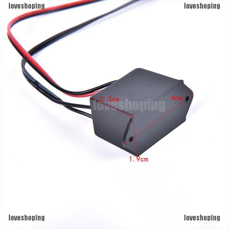 [Love] 12V Neon EL Wire Power Driver Controller Glow Cable Strip Light Inverter Adapter
